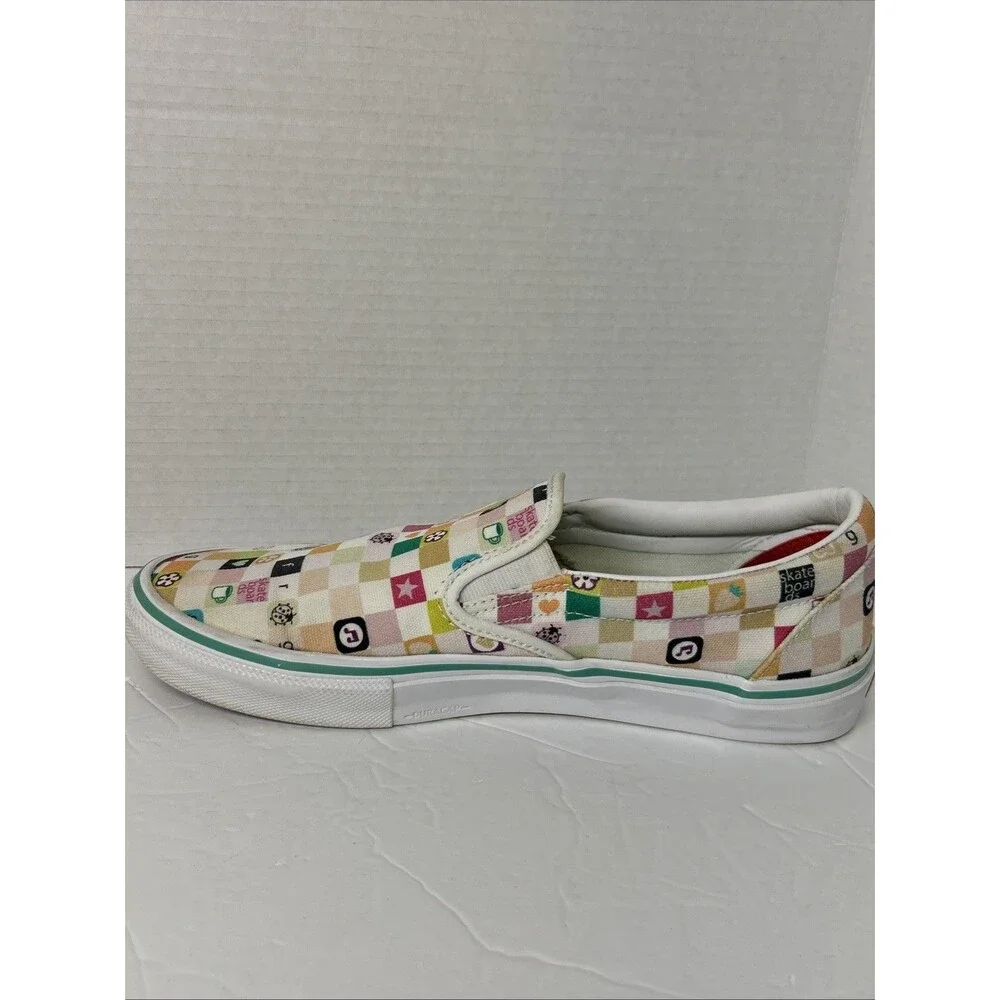 Vans Skate Slip-On LTD Skateboard Shoe Frog White Size 9.5 Men Rare Hard To Find - Picture 4 of 13